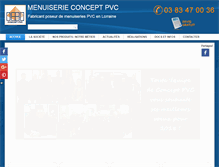 Tablet Screenshot of conceptpvc.fr